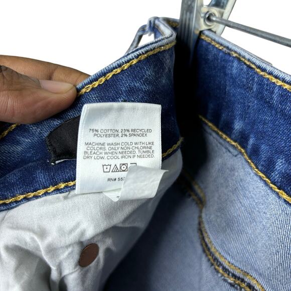 Express Men's Medium Wash No Distress Slim Jeans Size 28x32 - Picture 4 of 6